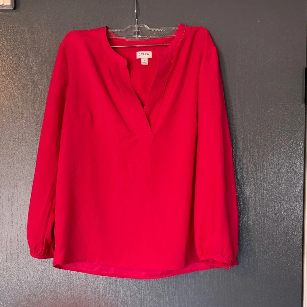 J. Crew Vibrant Pink Women's Blouse
